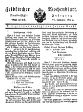 Feldkircher Wochenblatt