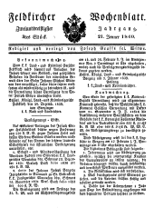 Feldkircher Wochenblatt