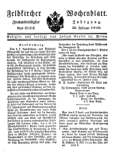 Feldkircher Wochenblatt