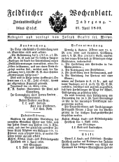 Feldkircher Wochenblatt