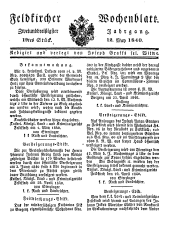 Feldkircher Wochenblatt