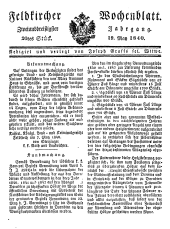 Feldkircher Wochenblatt