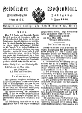 Feldkircher Wochenblatt