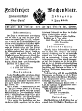 Feldkircher Wochenblatt