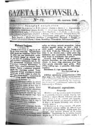 Gazeta Lwowska (Lemberger Zeitung)