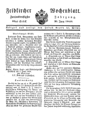 Feldkircher Wochenblatt