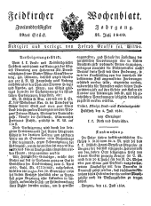 Feldkircher Wochenblatt