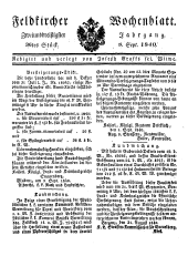 Feldkircher Wochenblatt