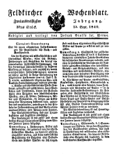 Feldkircher Wochenblatt