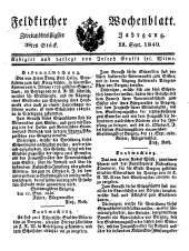 Feldkircher Wochenblatt