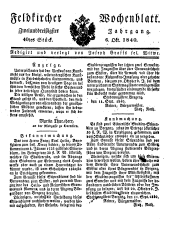 Feldkircher Wochenblatt