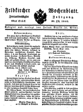 Feldkircher Wochenblatt