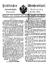 Feldkircher Wochenblatt