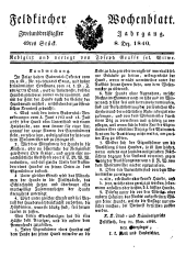 Feldkircher Wochenblatt