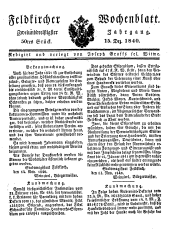 Feldkircher Wochenblatt