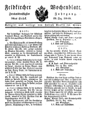 Feldkircher Wochenblatt