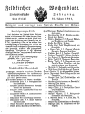 Feldkircher Wochenblatt