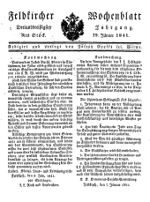 Feldkircher Wochenblatt