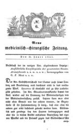Medicinisch chirurgische Zeitung