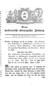 Medicinisch chirurgische Zeitung