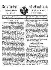 Feldkircher Wochenblatt