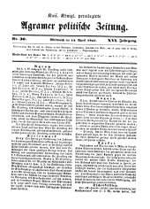 Agramer Zeitung