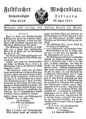 Feldkircher Wochenblatt