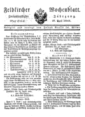 Feldkircher Wochenblatt