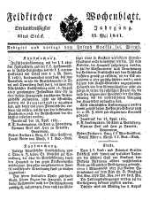 Feldkircher Wochenblatt