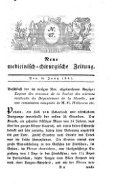 Medicinisch chirurgische Zeitung