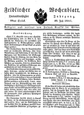 Feldkircher Wochenblatt