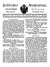 Feldkircher Wochenblatt