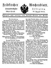 Feldkircher Wochenblatt