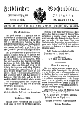 Feldkircher Wochenblatt