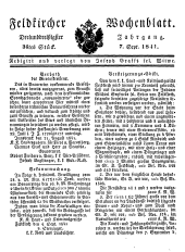 Feldkircher Wochenblatt