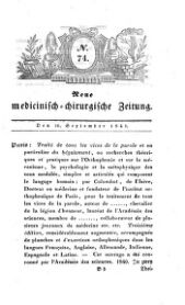 Medicinisch chirurgische Zeitung