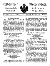 Feldkircher Wochenblatt