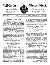 Feldkircher Wochenblatt