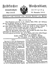 Feldkircher Wochenblatt