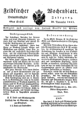 Feldkircher Wochenblatt