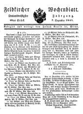 Feldkircher Wochenblatt