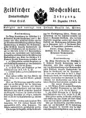 Feldkircher Wochenblatt