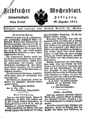 Feldkircher Wochenblatt