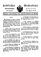 Feldkircher Wochenblatt