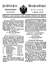 Feldkircher Wochenblatt