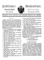 Feldkircher Wochenblatt