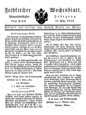 Feldkircher Wochenblatt