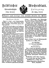 Feldkircher Wochenblatt