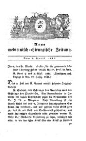 Medicinisch chirurgische Zeitung