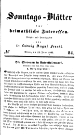 Sonntagsblätter